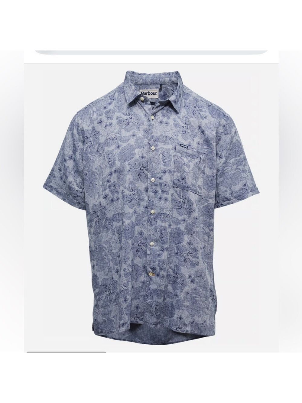 Barbour Rakehead Summer Shirt Blue Patterned XL